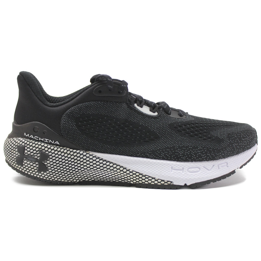 Under Armour HOVR Machina 3 CN Synthetic Textile Womens Sneakers#color_black white