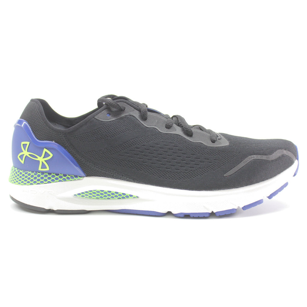 Under Armour HOVR Sonic 6 Textile Synthetic Mens Sneakers#color_black blue