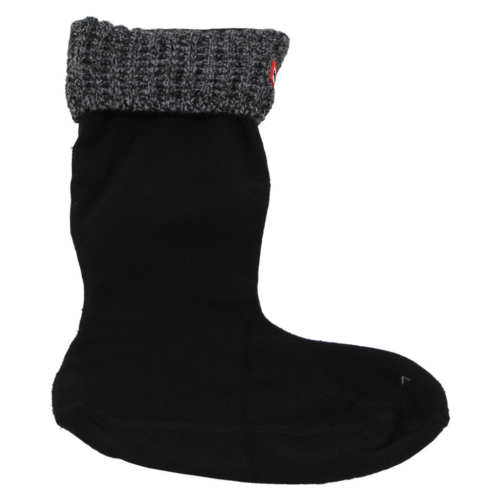Hunter Waffle Tall Boot Sock Polyfleece Unisex Socks#color_black grey