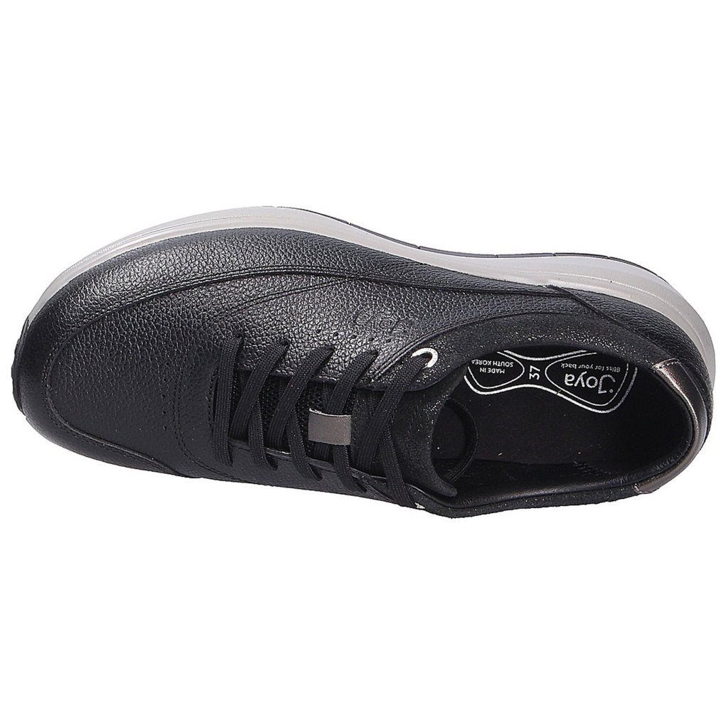 Joya Venice II Full Grain leather Womens Sneakers#color_black