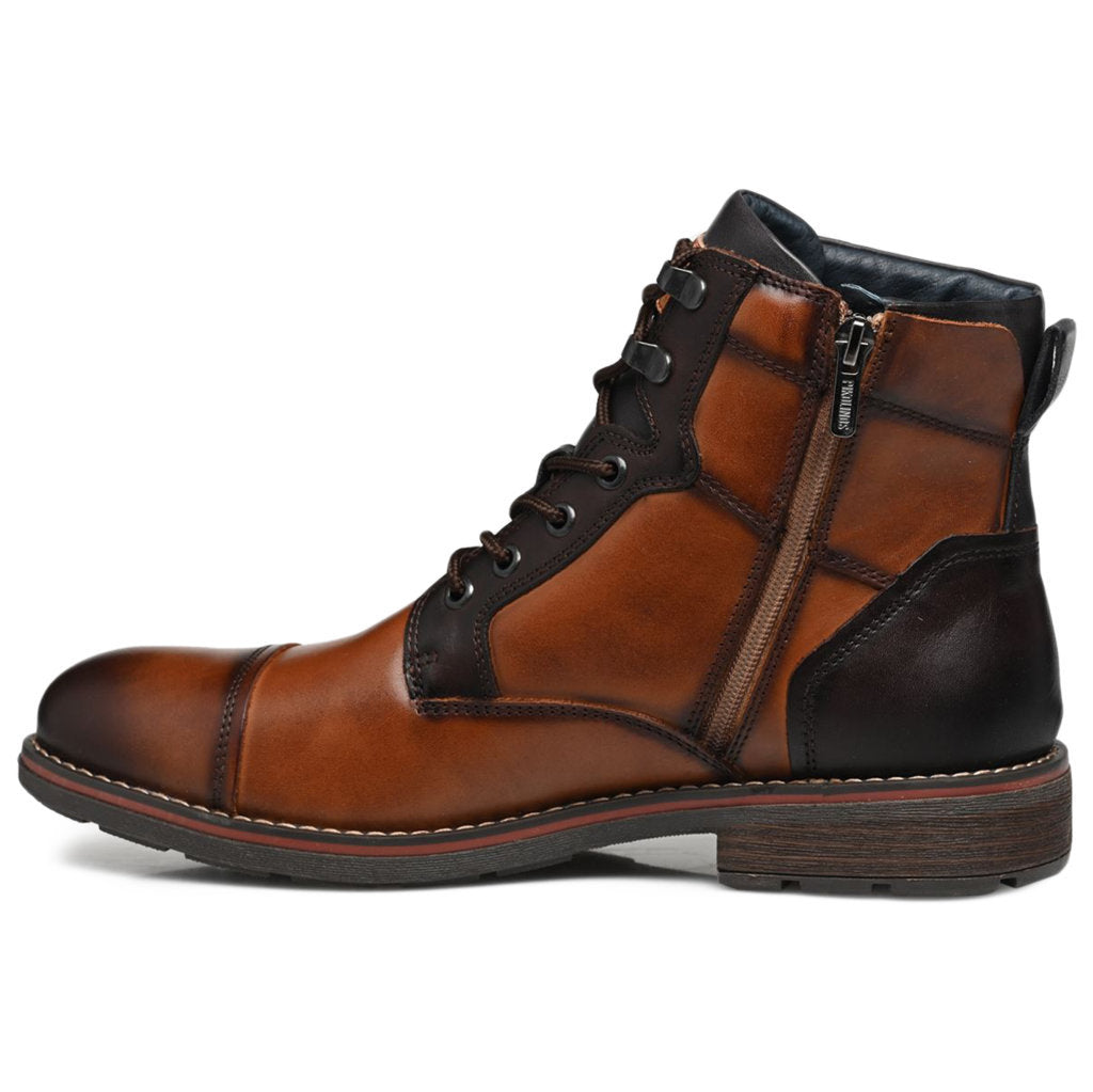 Pikolinos York M2M-8156 Leather Mens Boots#color_cuero