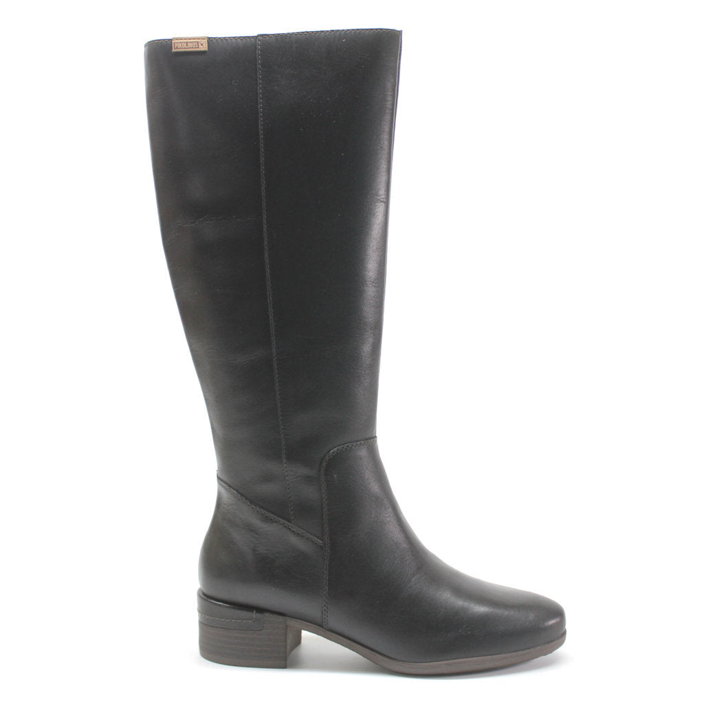 Pikolinos Malaga W6W-9808 Leather Womens Boots#color_black