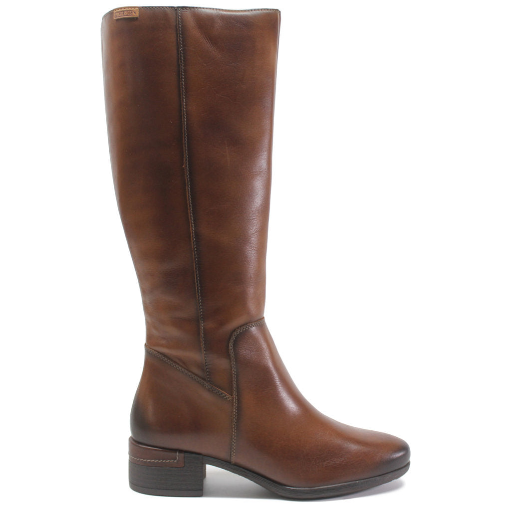 Pikolinos Malaga W6W-9808 Leather Womens Boots#color_cuero