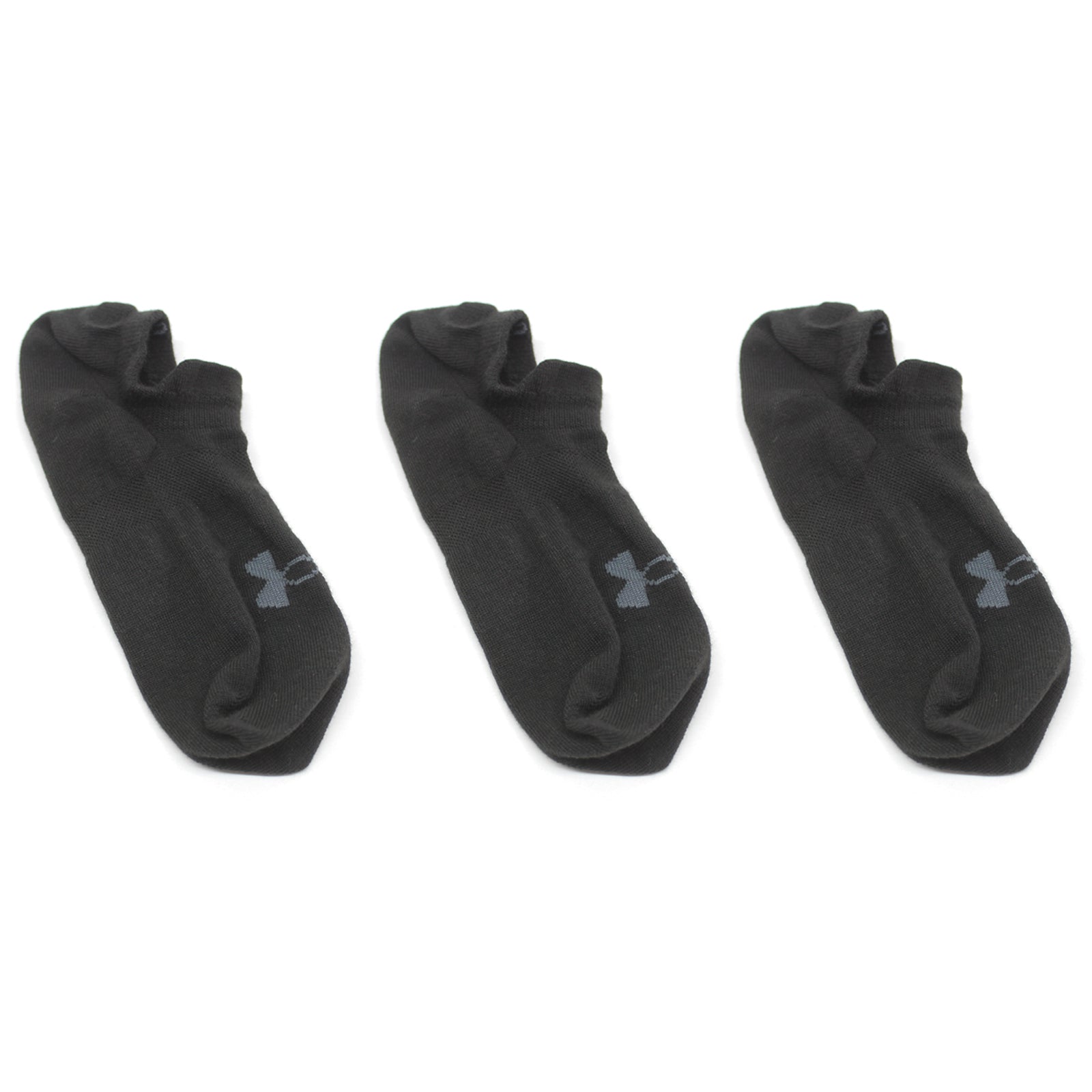 Under Armour Ultra Lo 3 Pack Socks Unisex#color_Black Pitch Gray