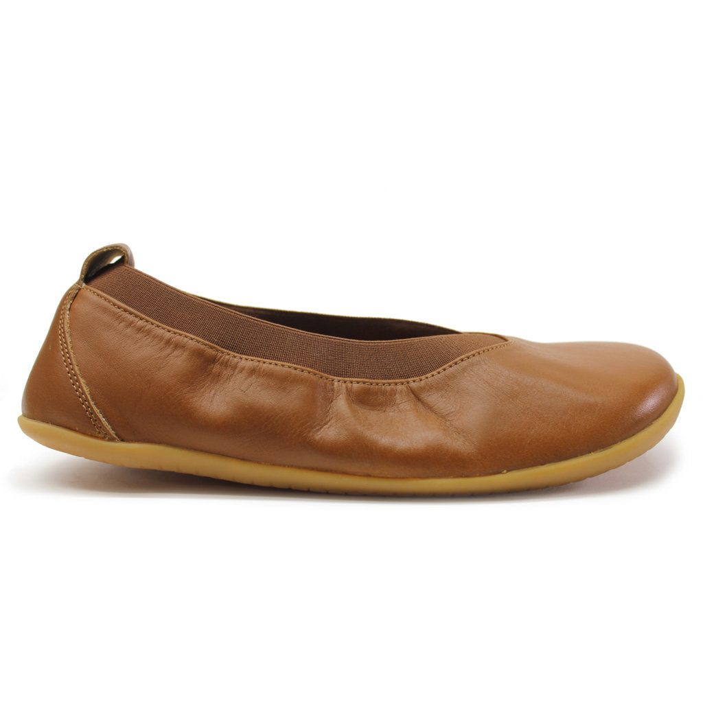 Vivobarefoot Opanka Ballerina Leather Womens Shoes#color_tan