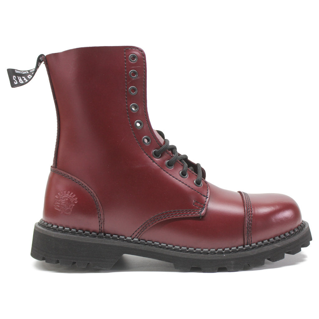 Grinders Hunter Smooth Leather Unisex Boots#color_cherry