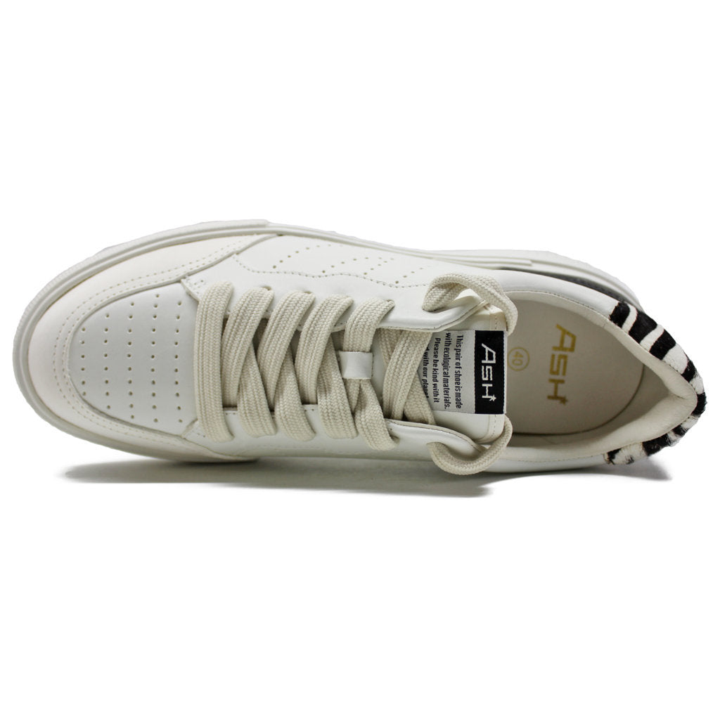 Ash Free Nappa Leather Womens Sneakers#color_white pristine