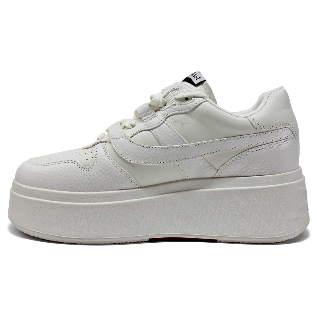 Ash Match Leather Womens Sneakers#color_white white