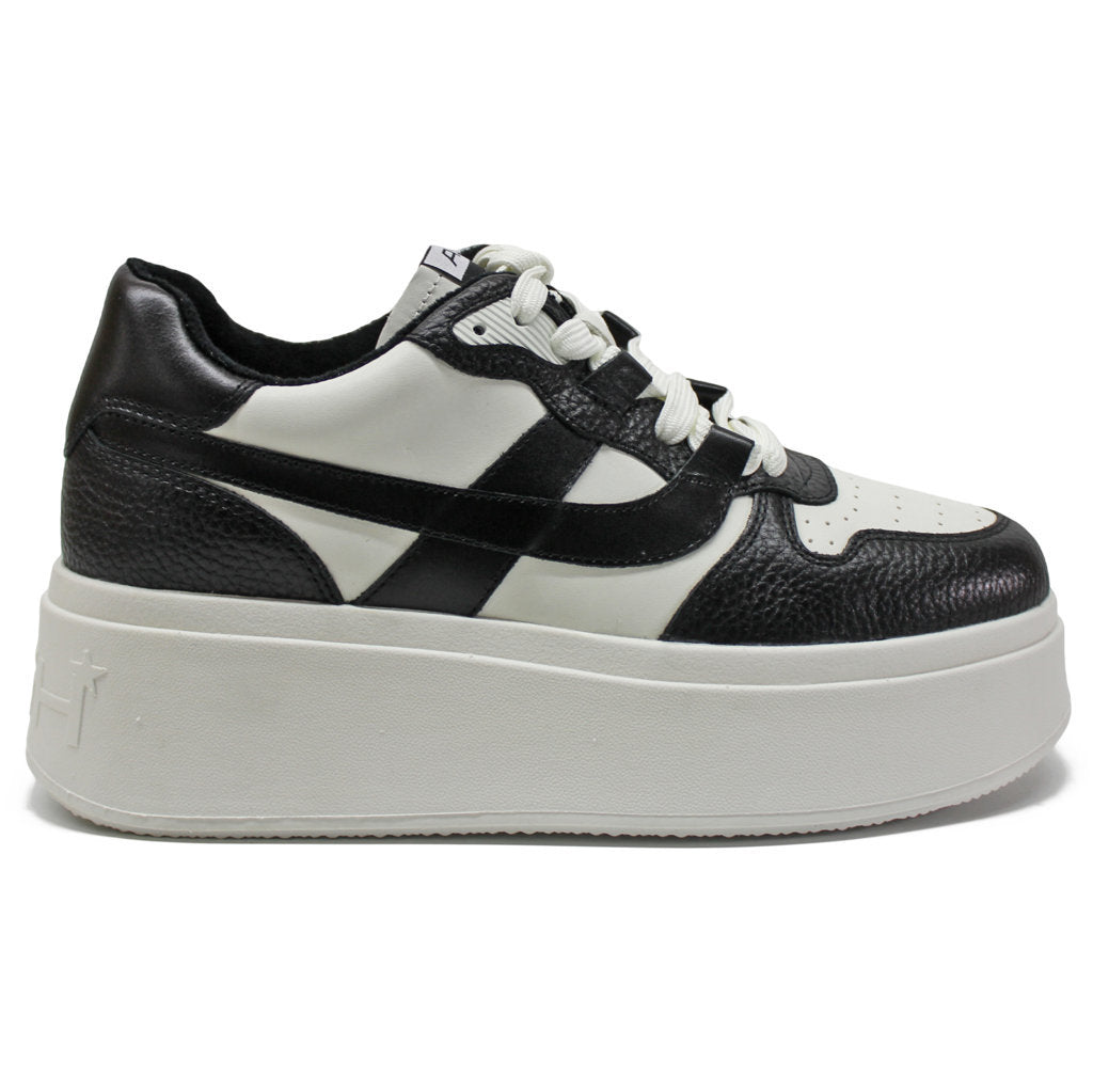 Ash Match Leather Womens Sneakers#color_white black black
