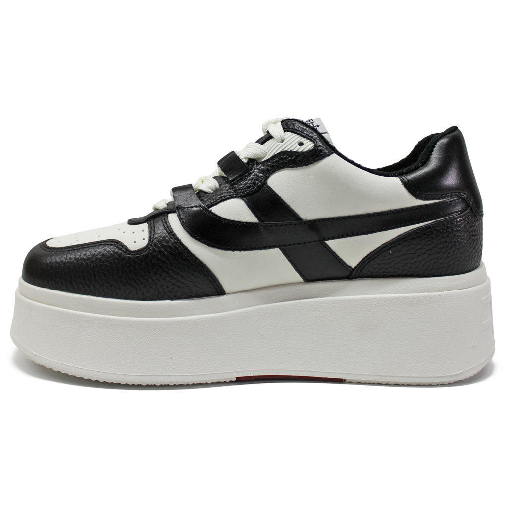 Ash Match Leather Womens Sneakers#color_white black black