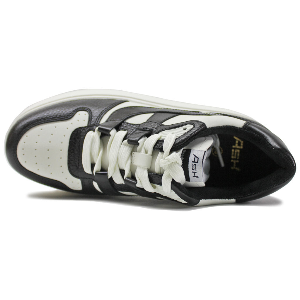 スニーカー ASH Women Sneakers MATCHBIS02 LEATHERWHITE BLACK White Ash Match Leather Women's Low Top Sneakers