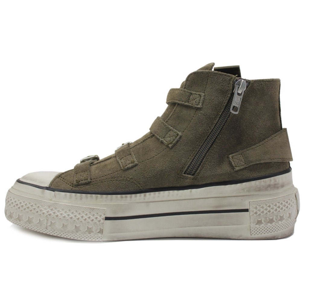 Ash Rainbow Suede Womens Trainers#color_mud