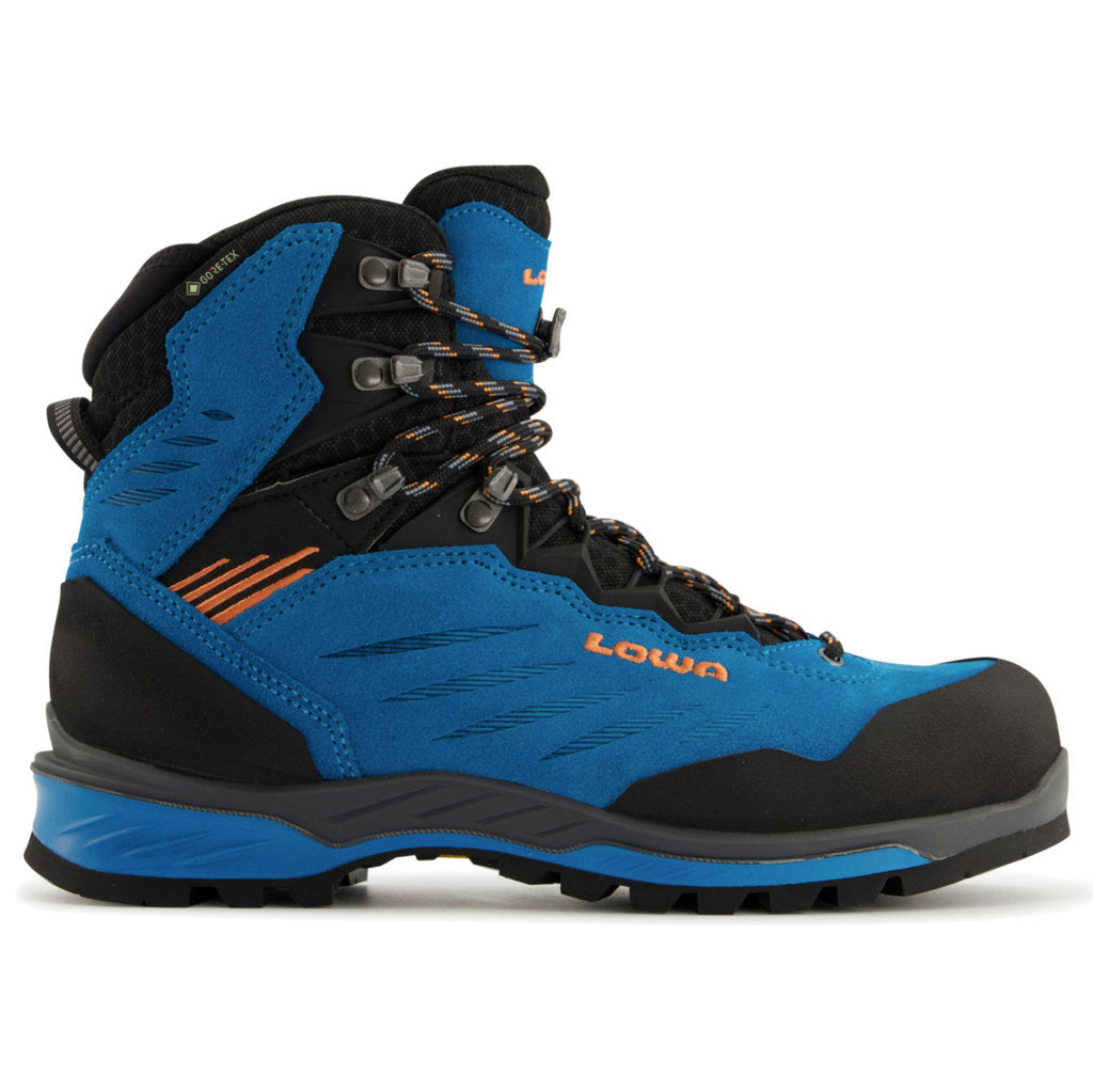 Lowa Cadin II GTX Mid Suede Textile Womens Boots#color_turquoise mandarin