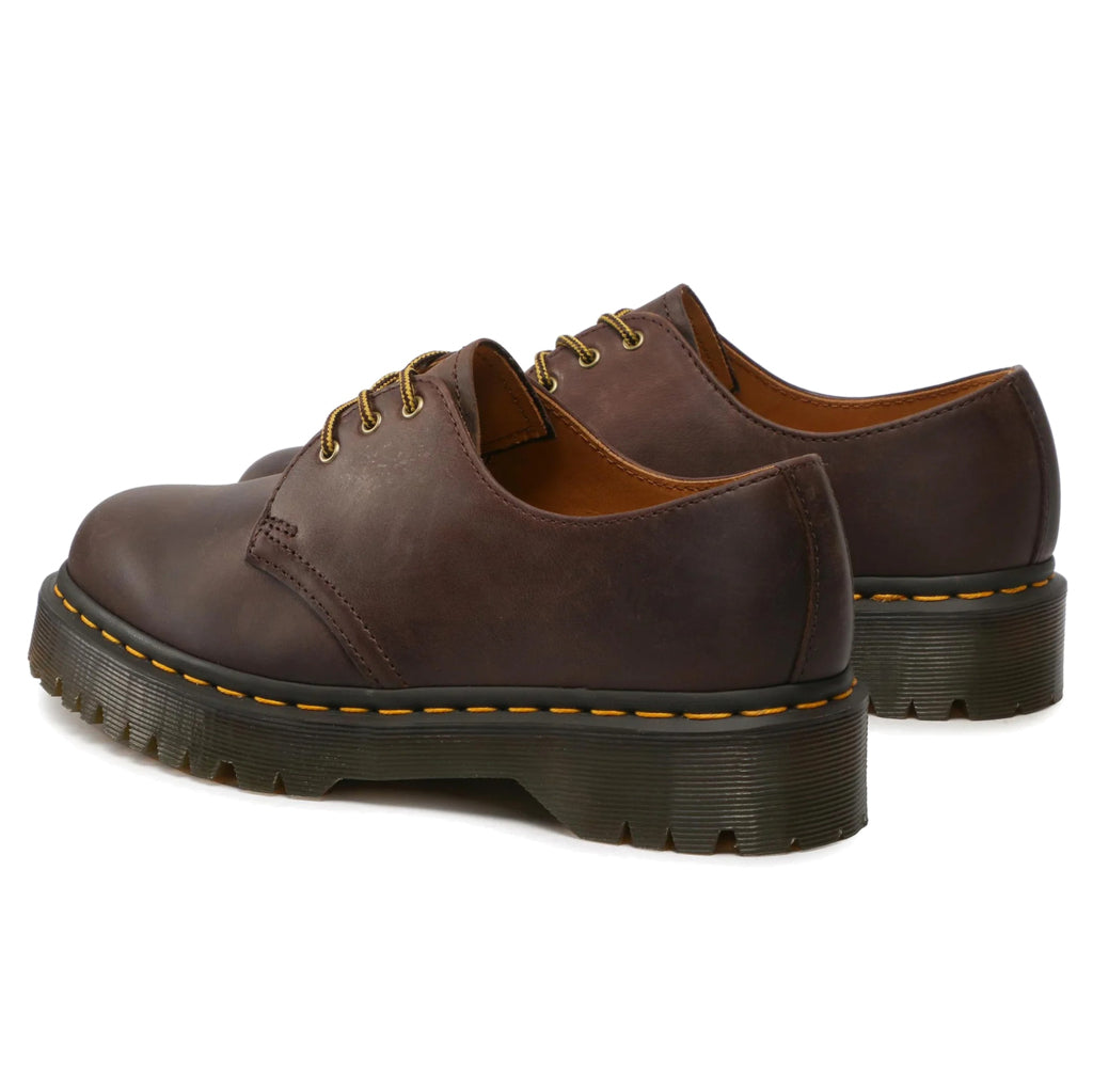 Dr. Martens 1461 Bex Crazyhorse Leather Unisex Shoes#color_dark brown