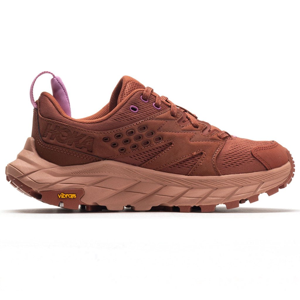 Hoka One One Anacapa Breeze Low Textile Synthetic Womens Sneakers#color_baked clay cork