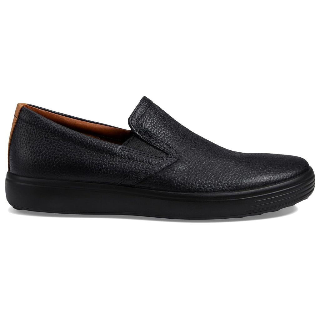 Ecco Soft 7 470484 Full Grain Leather Mens Shoes#color_black lion