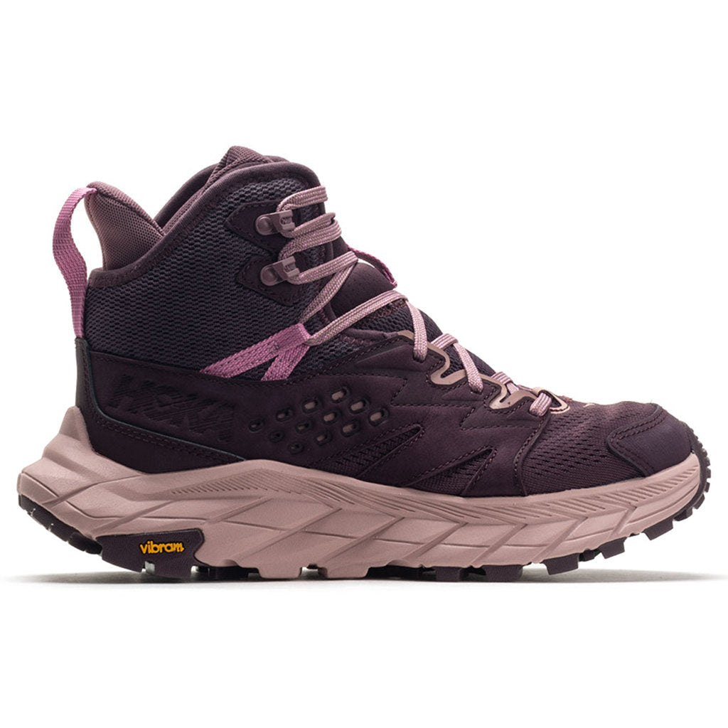 Hoka Anacapa Breeze Mid Textile Synthetic Women's Running Shoes#color_raisin pale mauve