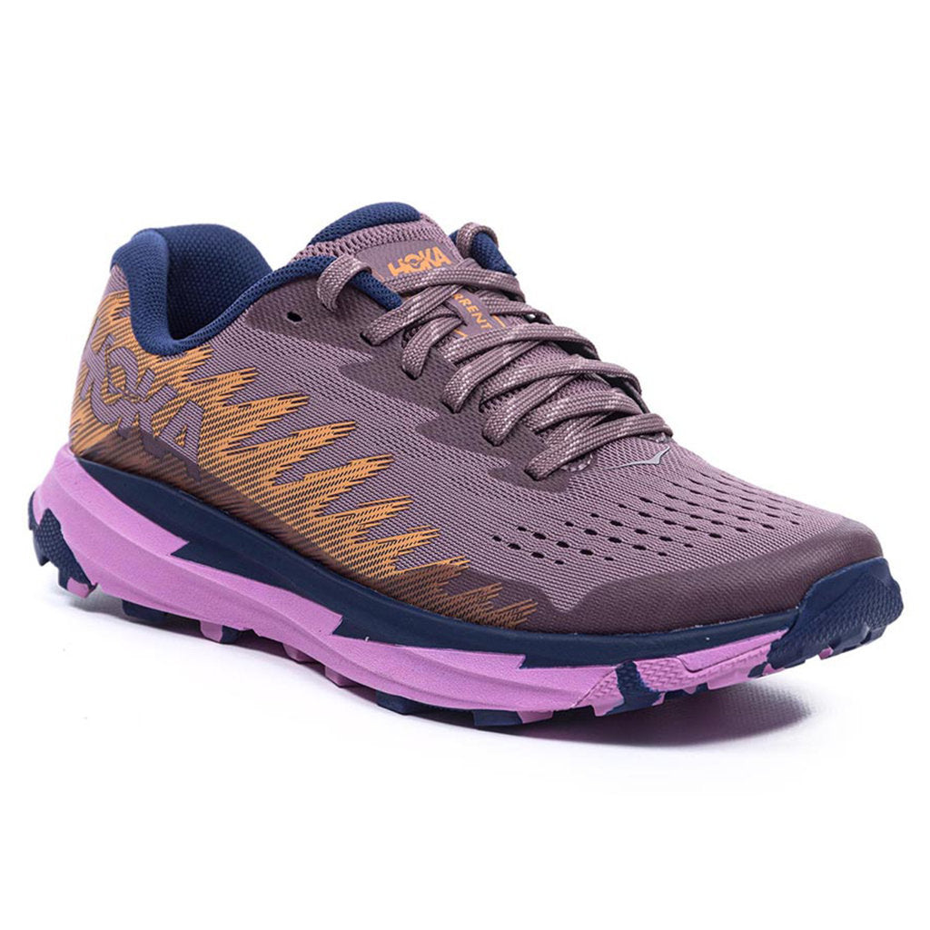 Hoka One One Torrent 3 Textile Synthetic Womens Sneakers#color_wistful mauve cyclamen