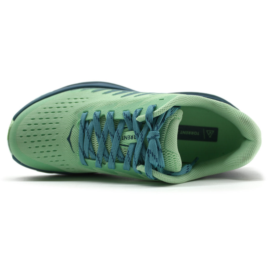 Hoka Torrent 3 Textile Synthetic Women's Running Shoes#color_lime glow deep lagoon