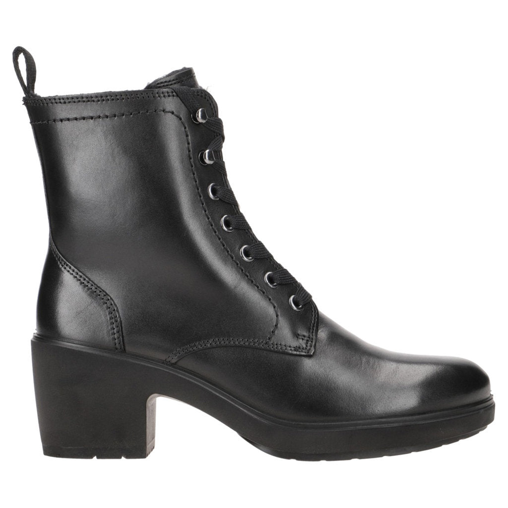 Ecco Metropole Zurich 222223 Full Grain Leather Womens Boots#color_black