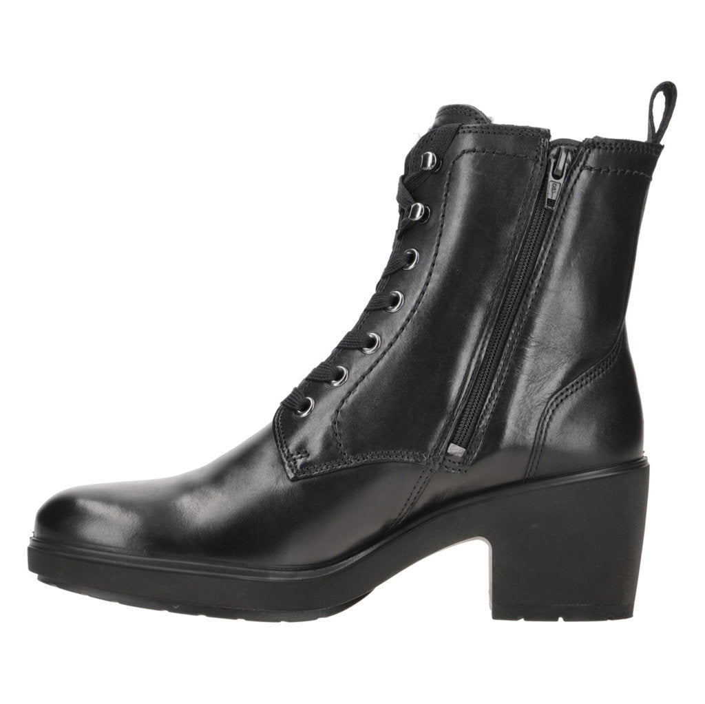 Ecco Metropole Zurich 222223 Full Grain Leather Womens Boots#color_black