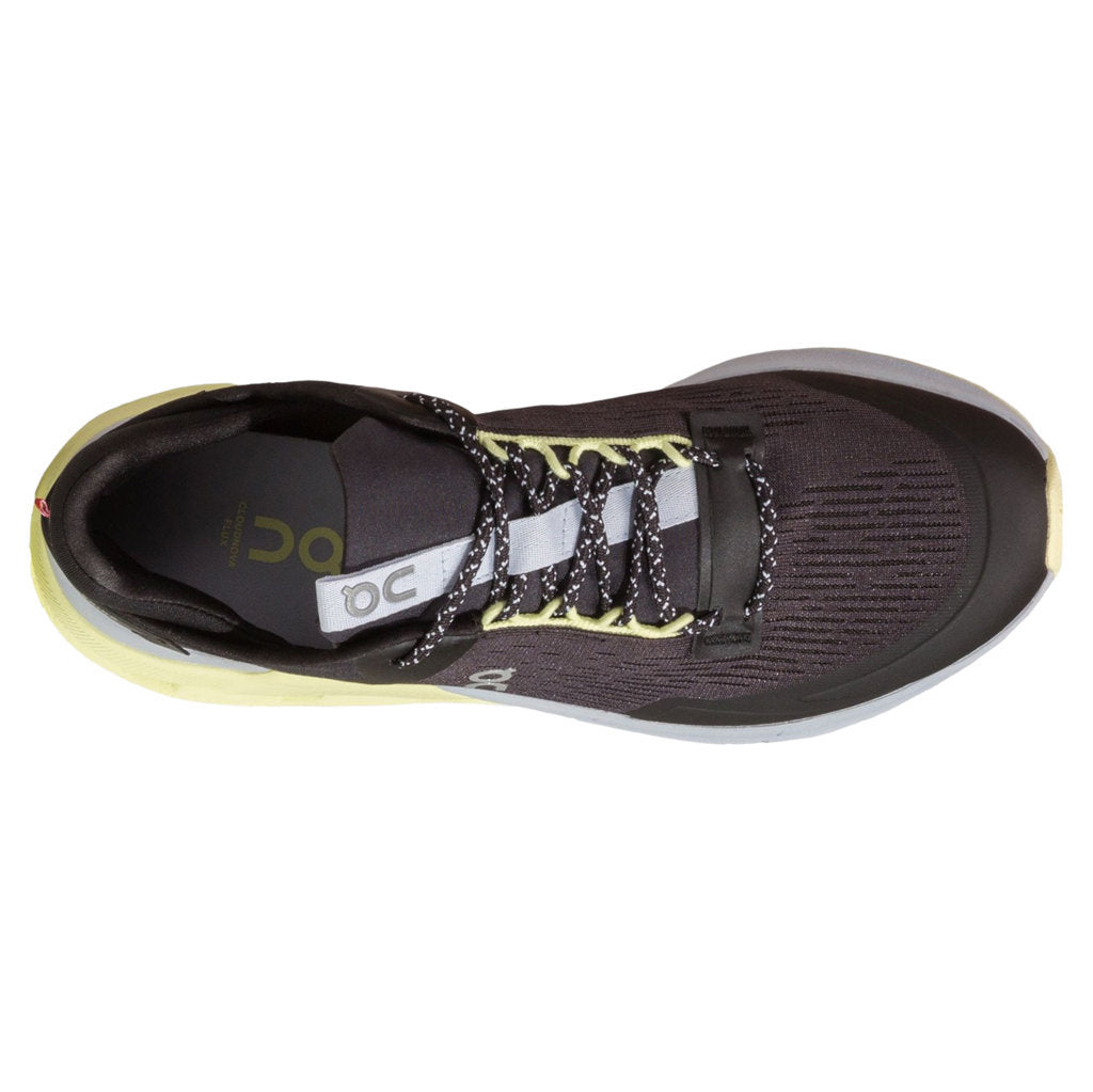 On Cloudnova Flux Textile Synthetic Women's Running Shoes#color_black hay