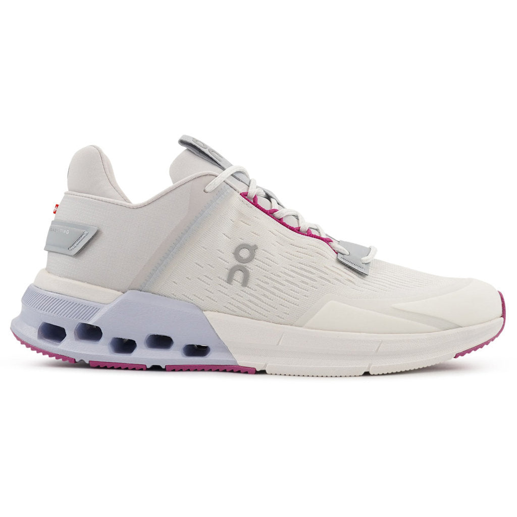 On Cloudnova Flux Textile Synthetic Women's Running Shoes#color_undyed white niagara