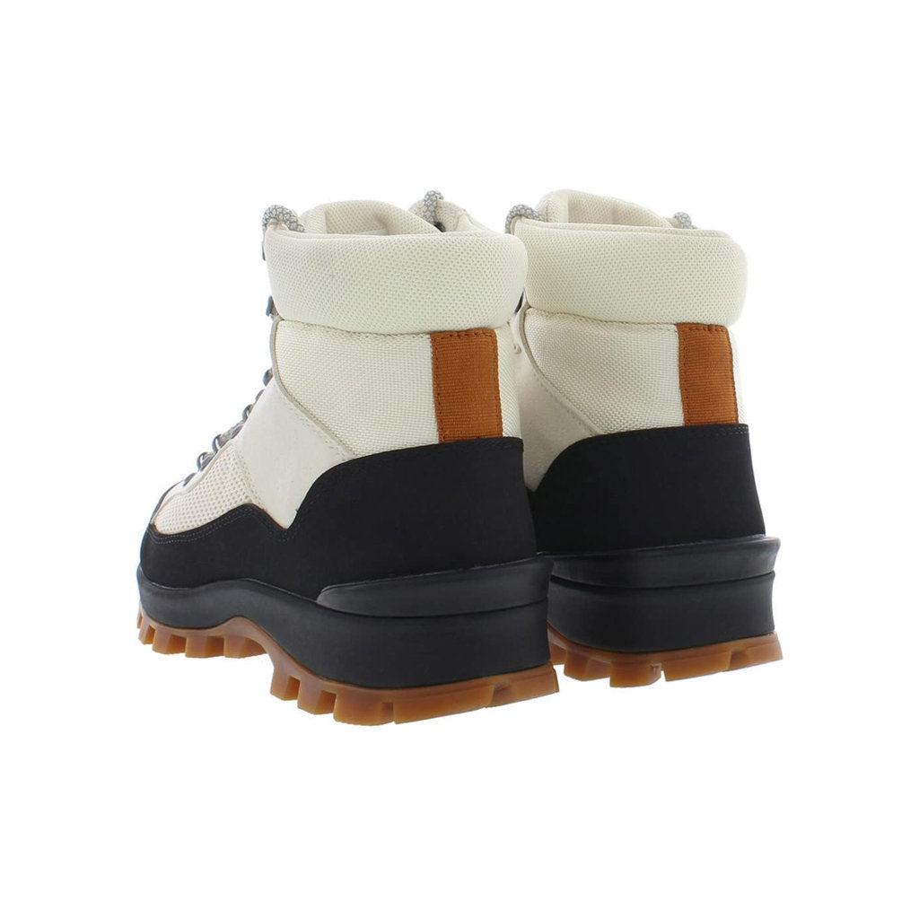 Hunter Explorer Synthetic Textile Womens Boots#color_white willow cosy cream black