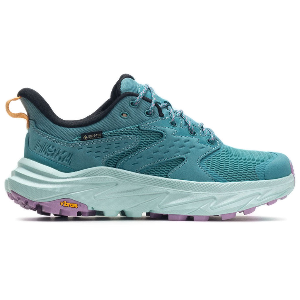 Hoka One One Anacapa 2 Low GTX Nubuck Textile Womens Sneakers#color_ocean mist sunlit ocean