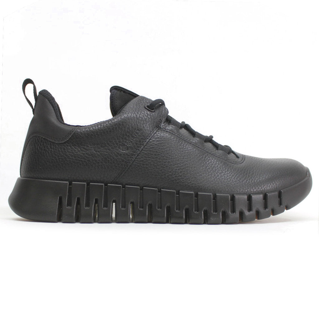 Ecco Gruuv Full Grain Leather Mens Sneakers#color_black