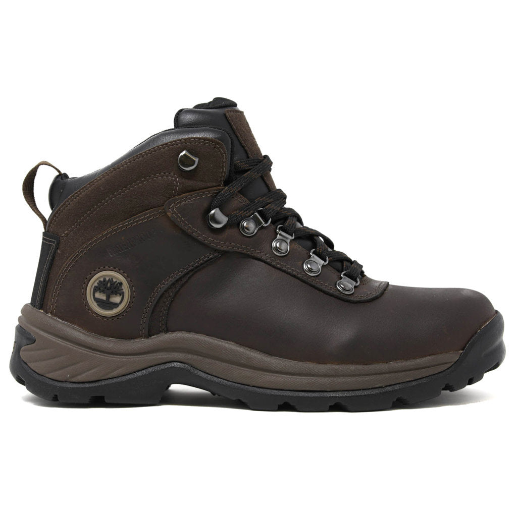 Timberland Flume Mid WP Full Grain Leather Mens Boots#color_dark brown