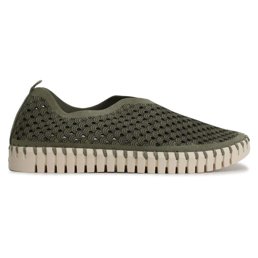 Ilse Jacobsen Tulip 3275 Textile Womens Shoes#color_army