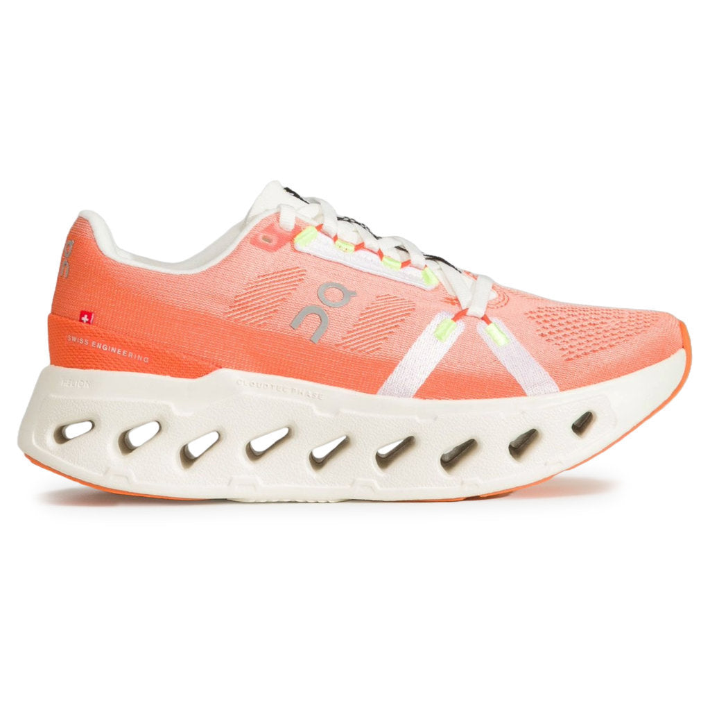 On Cloudeclipse Textile Women's Running Shoes#color_flame ivory