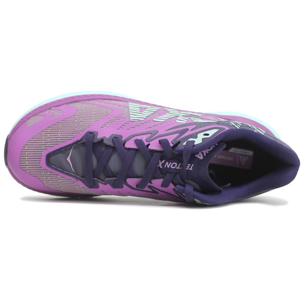 Hoka One One Tecton X 2 Textile Synthetic Womens Sneakers#color_orchid flower night sky