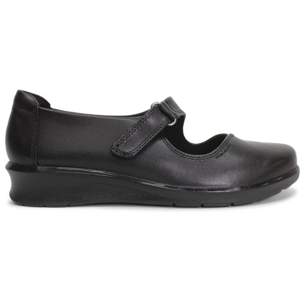 Clarks Originals Hope Henley Leather Womens Shoes#color_black