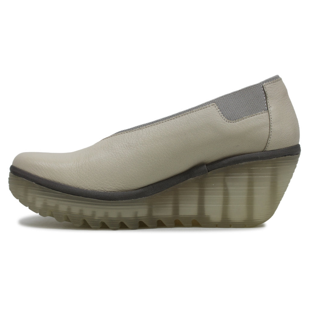 Fly London YOZA438FLY Mousse Leather Womens Shoes#color_off white