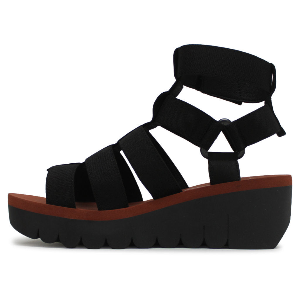 Fly London YUFI032FLY Cupido leather Womens Sandals#color_black black brick