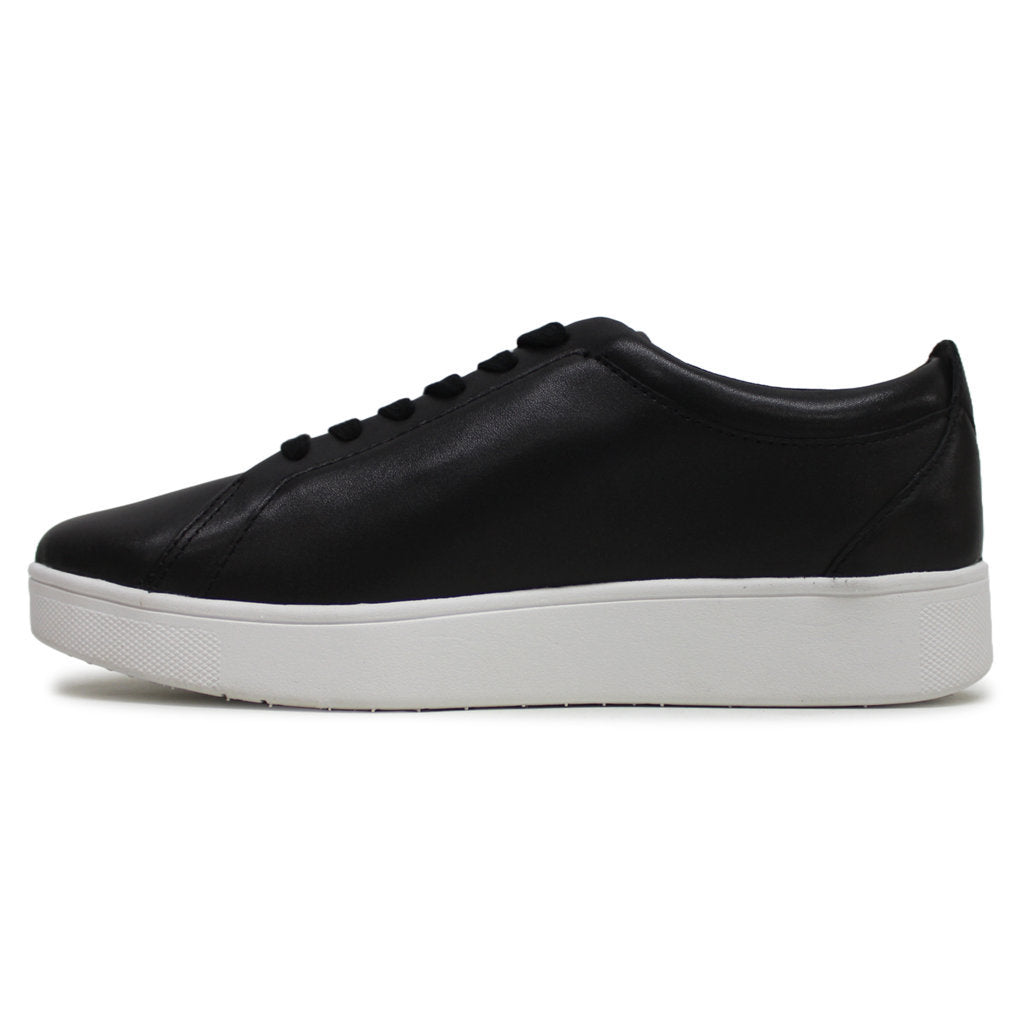 FitFlop Rally Sneakers Leather Womens Sneakers#color_black