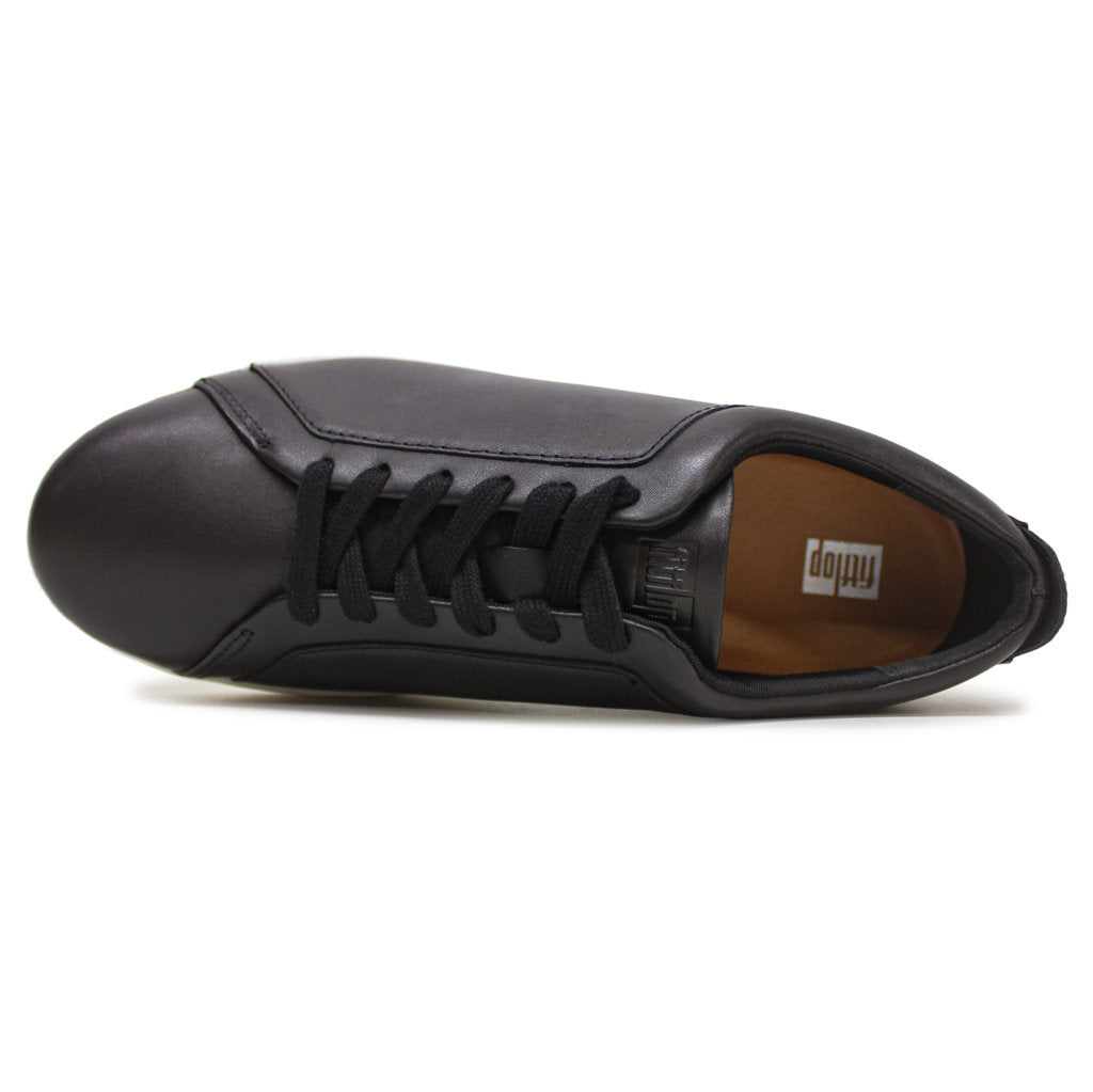 FitFlop Rally Sneakers Leather Womens Sneakers#color_black