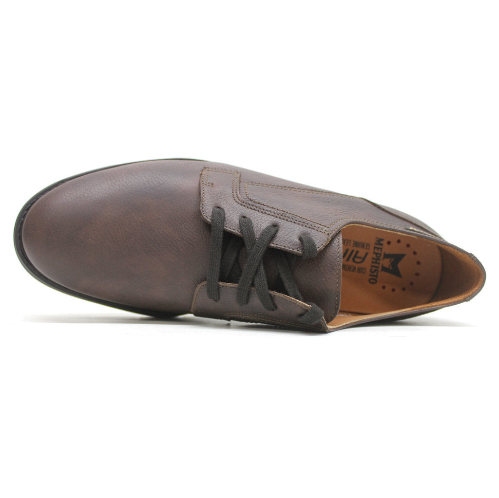 Mephisto Cedrik Full Grain Leather Mens Shoes#color_dark brown