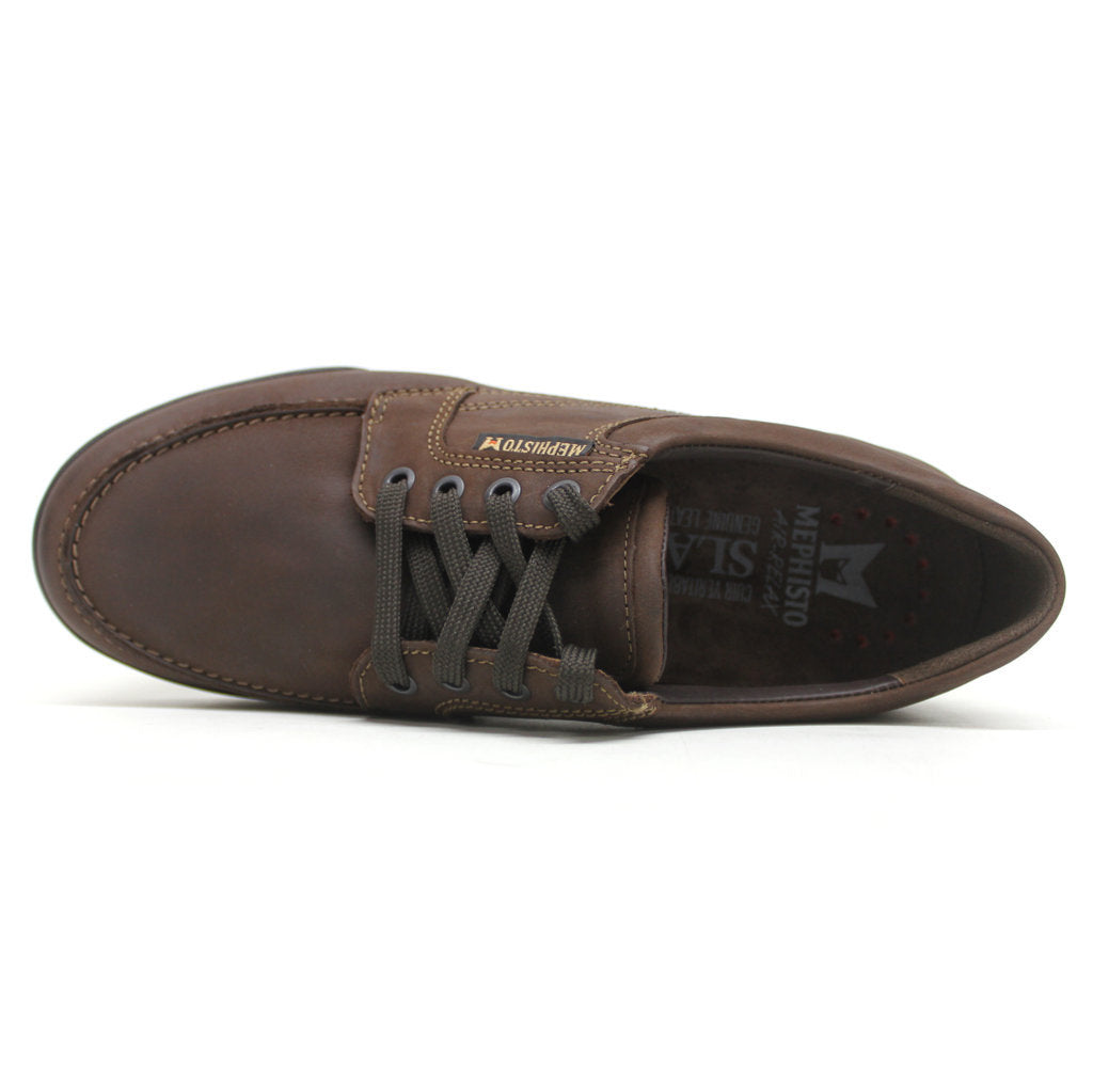 Mephisto Charles Nubuck Leather Mens Shoes#color_dark brown
