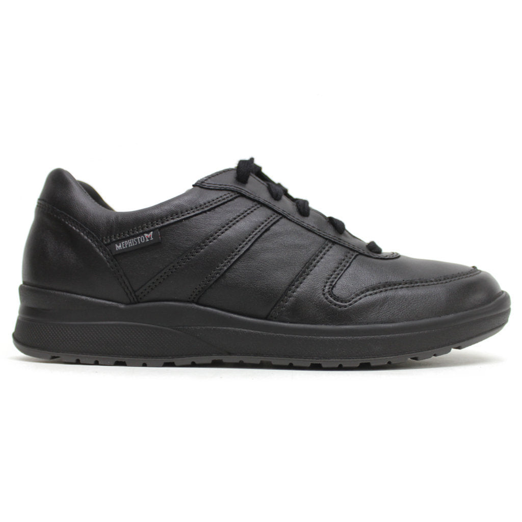 Mephisto Rebeca Nubuck Leather Womens Sneakers#color_black