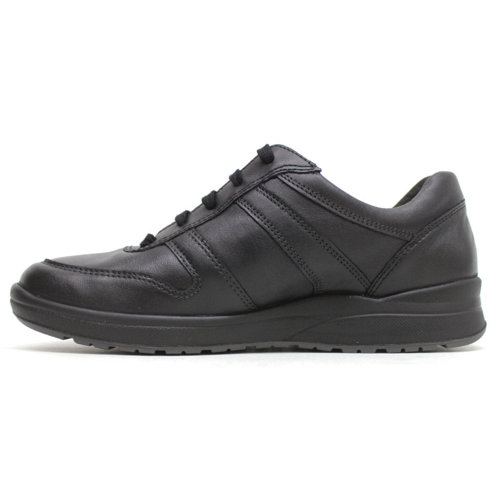 Mephisto Rebeca Nubuck Leather Womens Sneakers#color_black
