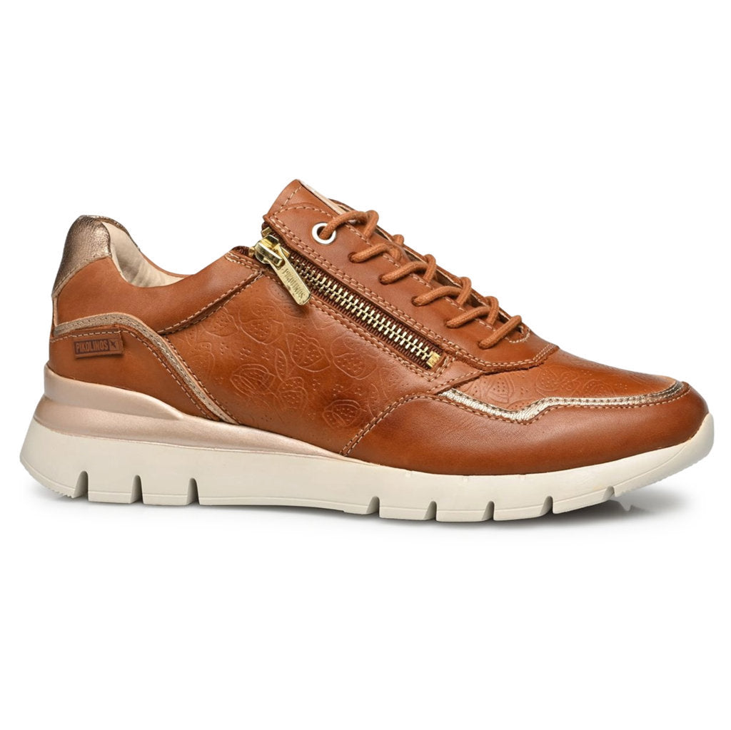Pikolinos Cantabria W4R-6994 Leather Womens Sneakers#color_brandy