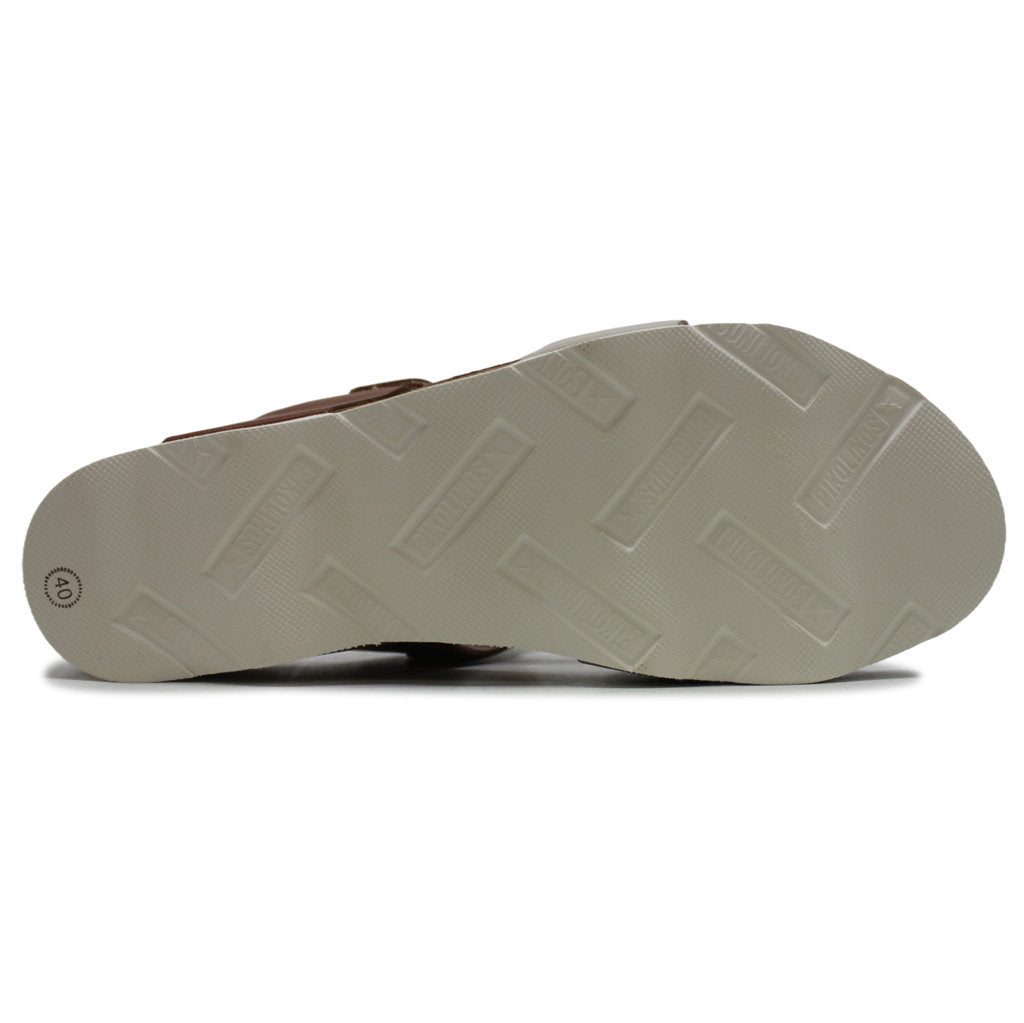 Pikolinos Mahon W9E-0821 Leather Womens Sandals#color_marfil