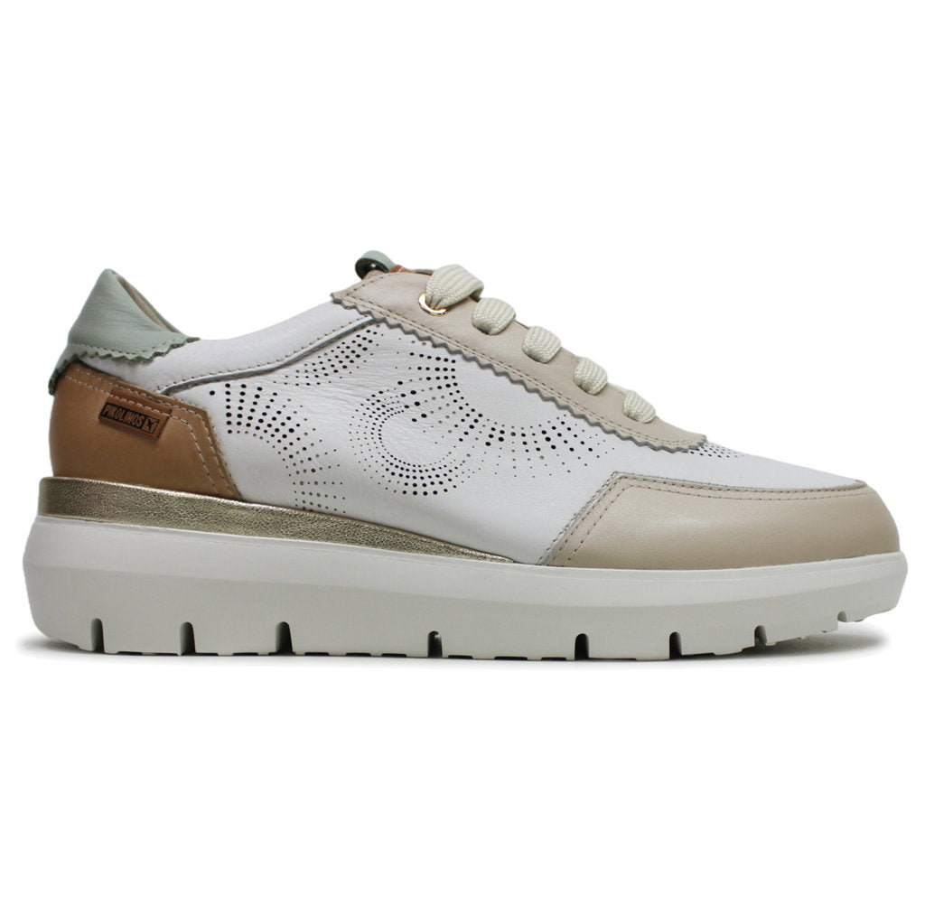 Pikolinos Rueda W2A-6553 Leather Womens Sneakers#color_white
