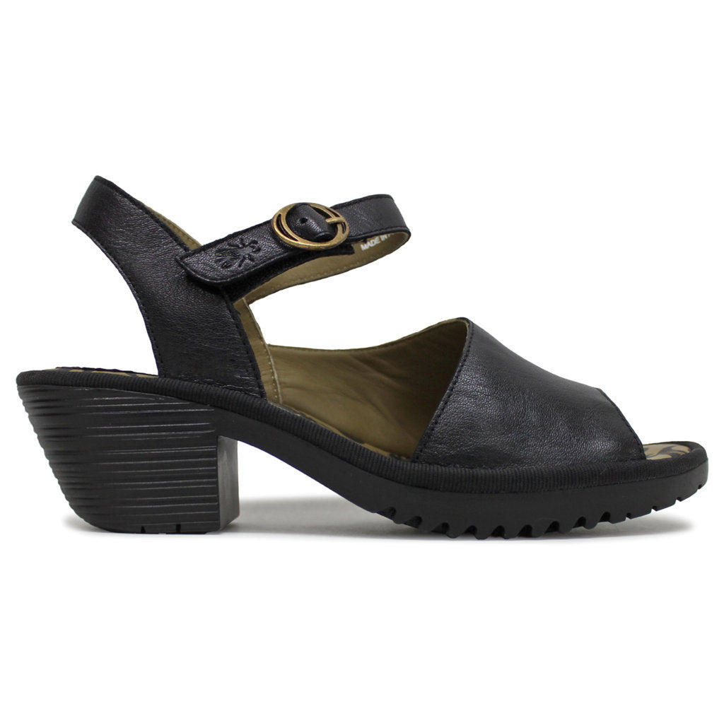 Fly London WELY439FLY Mousse Leather Womens Sandals#color_black