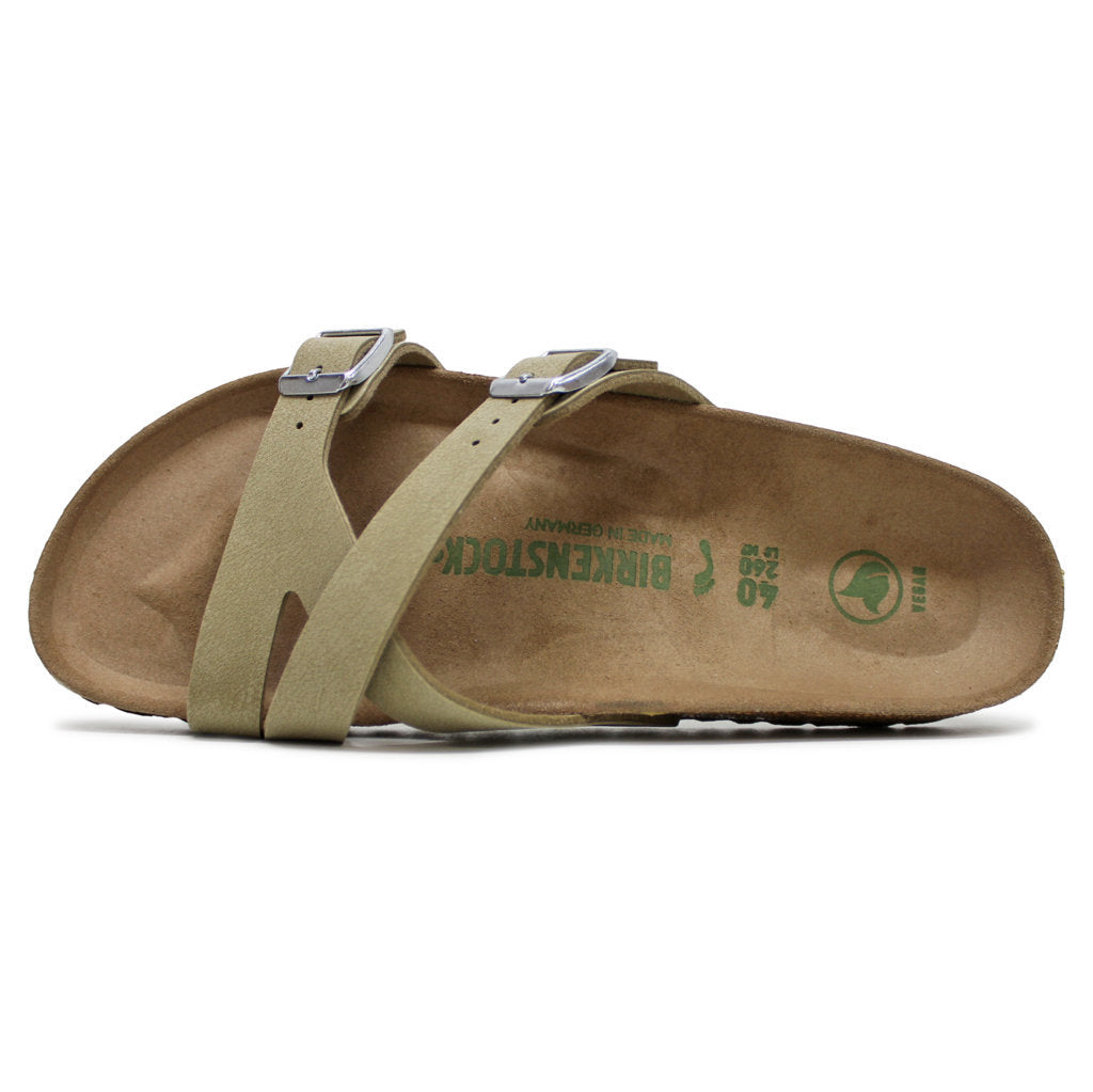 Birkenstock Yao Balance Birko-Flor Unisex Sandals#color_brushed mud green