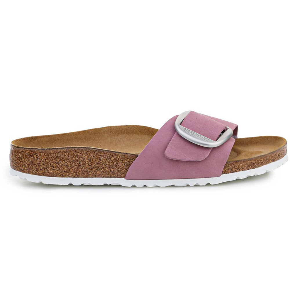 Birkenstock Madrid Big Buckle Nubuck Leather Unisex Sandals#color_orchid