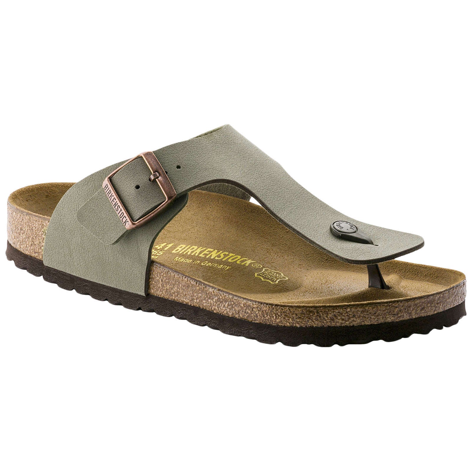 Birkenstock Ramses Birko-Flor Nubuk Unisex Sandals#color_stone